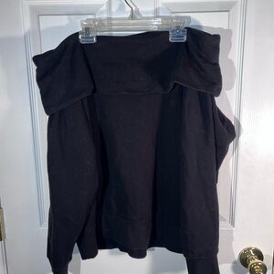 Chic Black Off-Shoulder Sweater